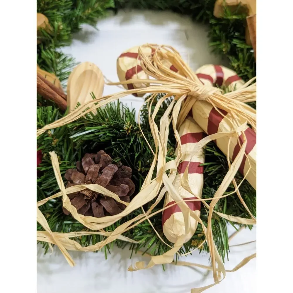 FARMHOUSE Grandma Gingerbread Christmas Wreath 15